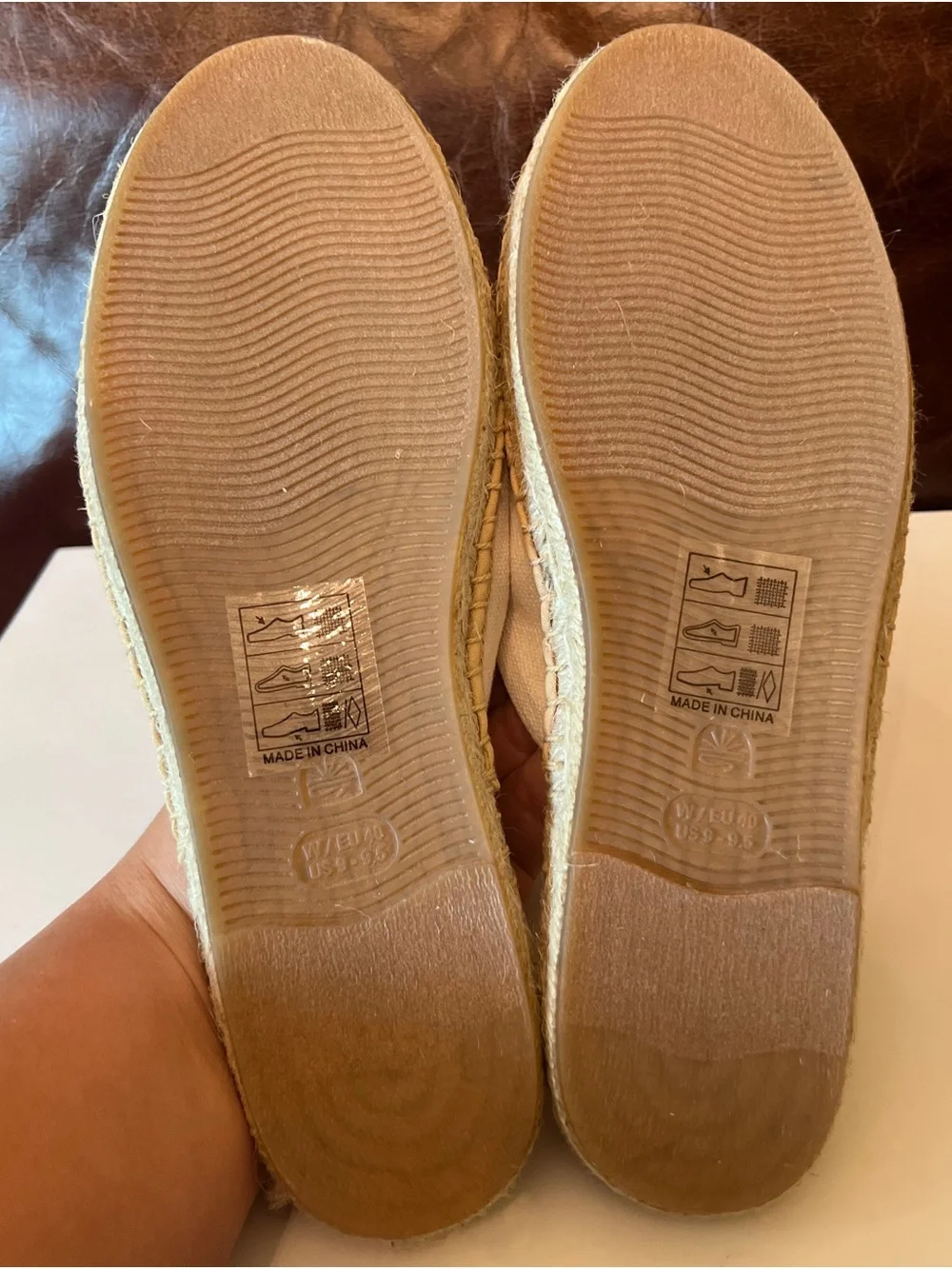 Soludos Women Smoking Mule‎ Espadrilles Rose Embroidered Natural Canvas Sz 9 New